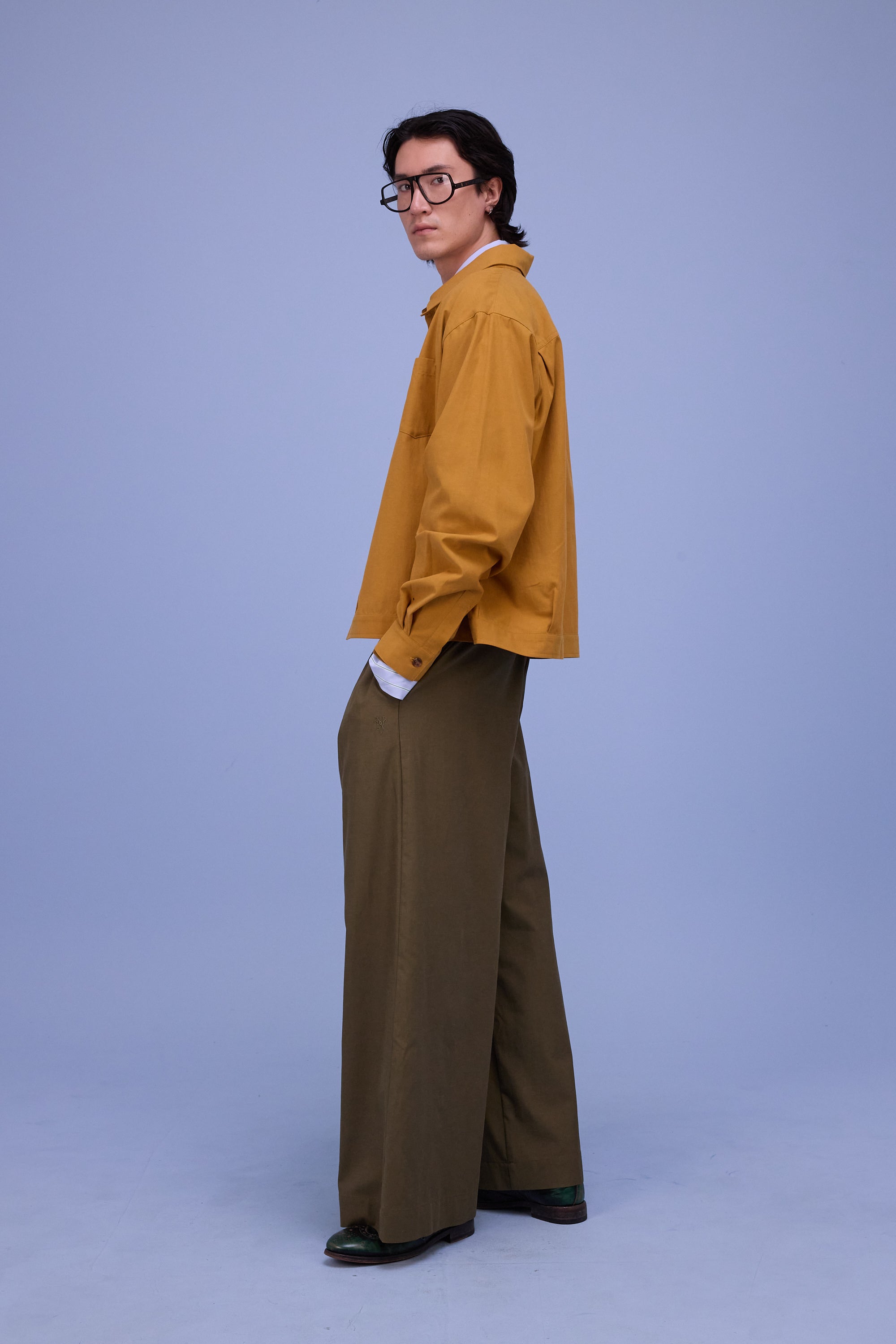 Feda overshirt in ochre