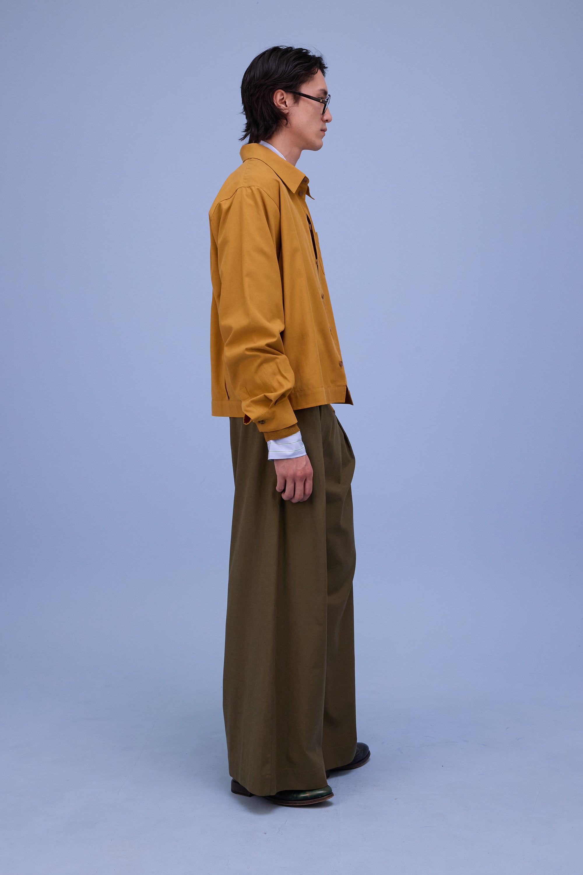 Feda overshirt in ochre