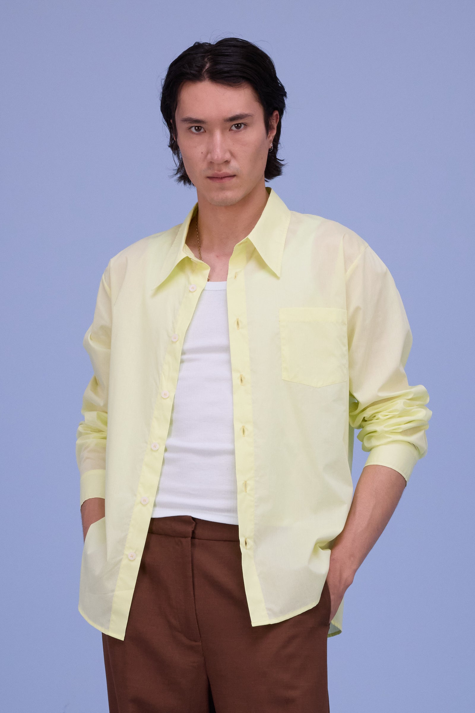 Godfried hemd in tender yellow