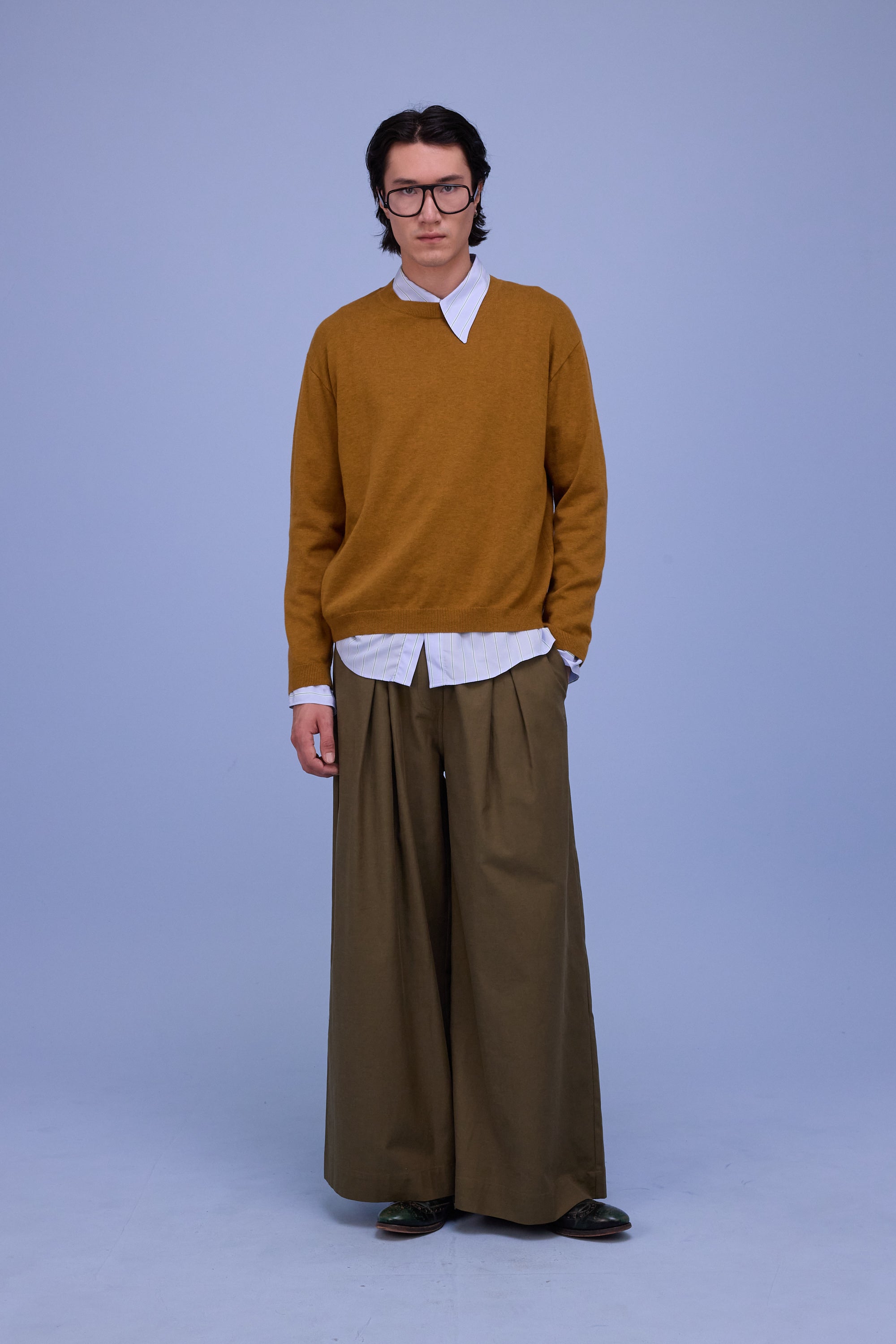 Godfried hemd in blue/green stripes