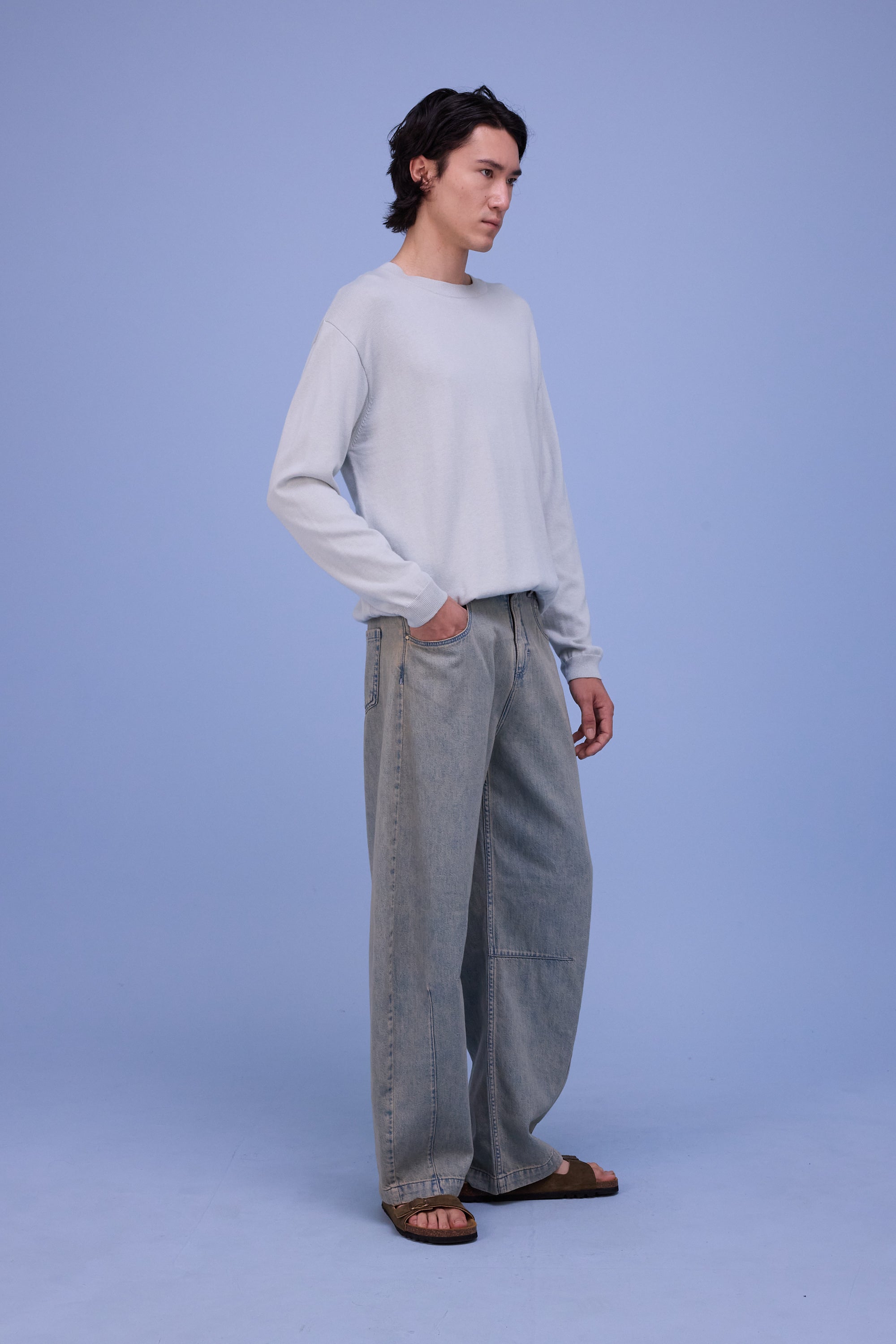 Haskovo knitted sweater in springwater