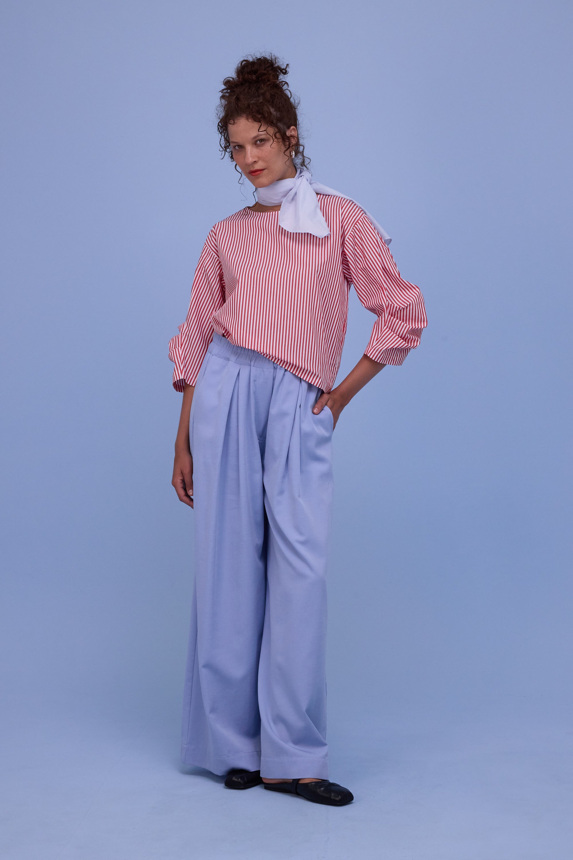 Freddy broek in soft blue