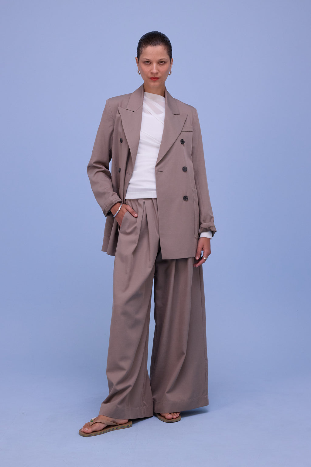 Freddy broek in simply taupe