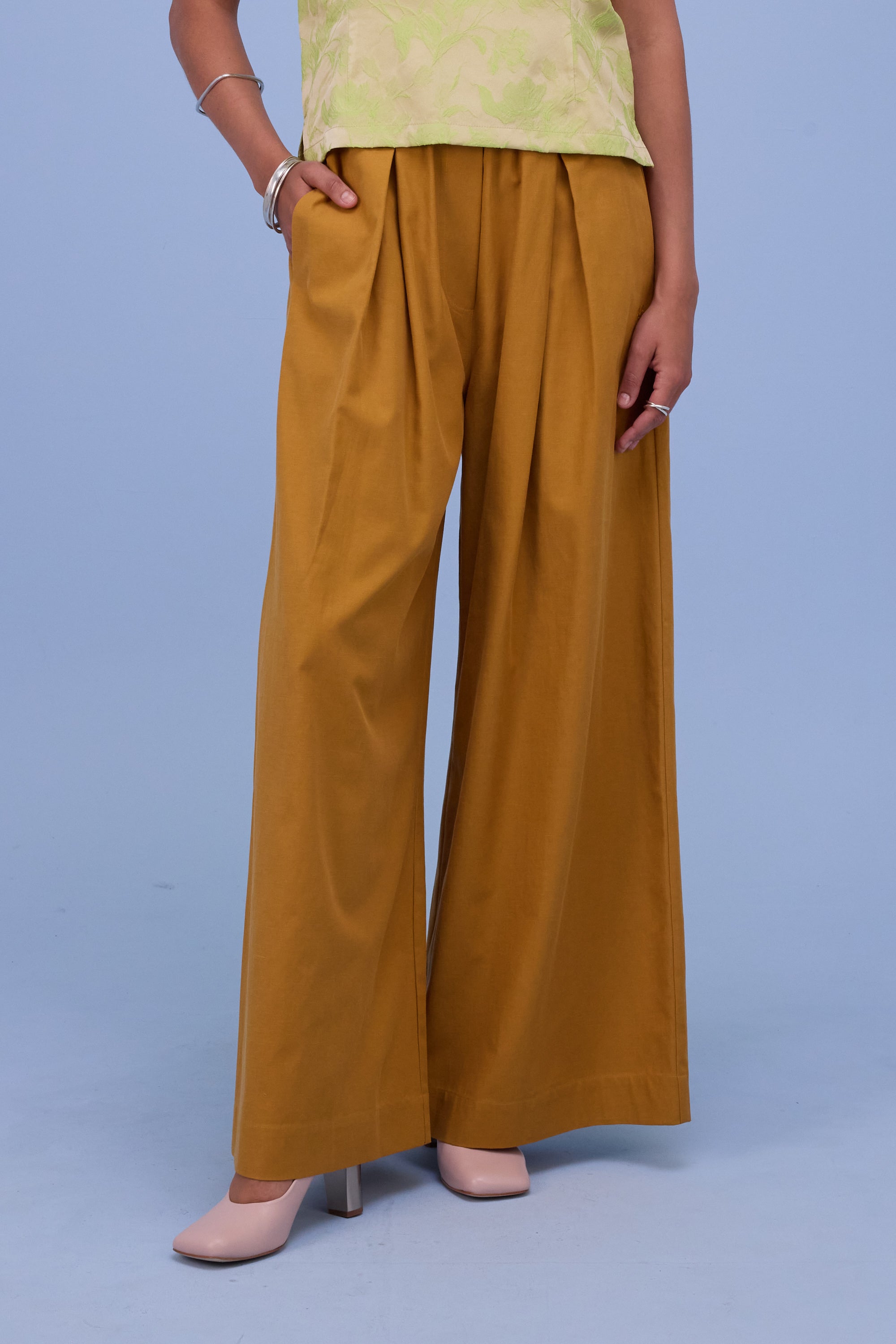 Freddy broek in oker