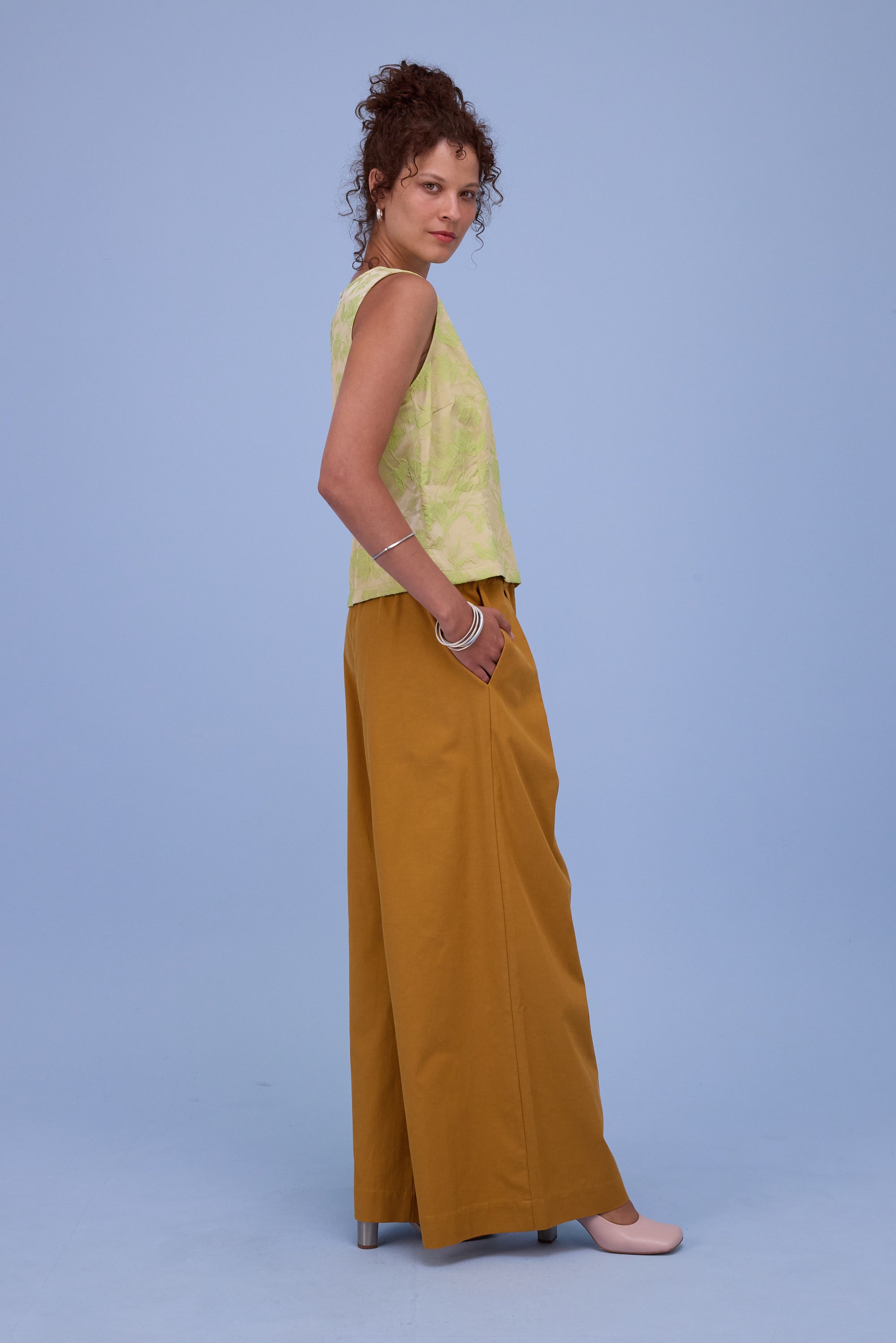 Freddy broek in oker