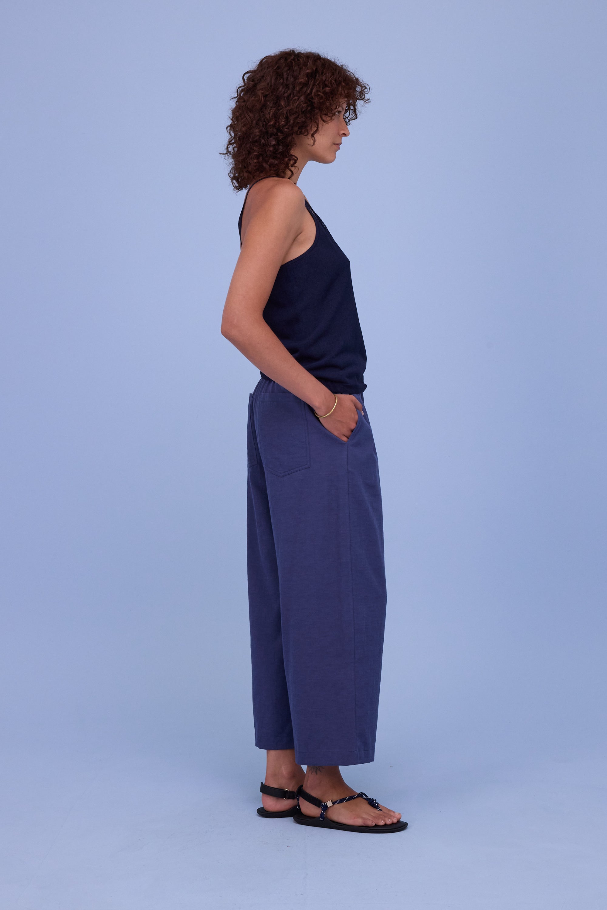 Honorat trousers in marlin blue