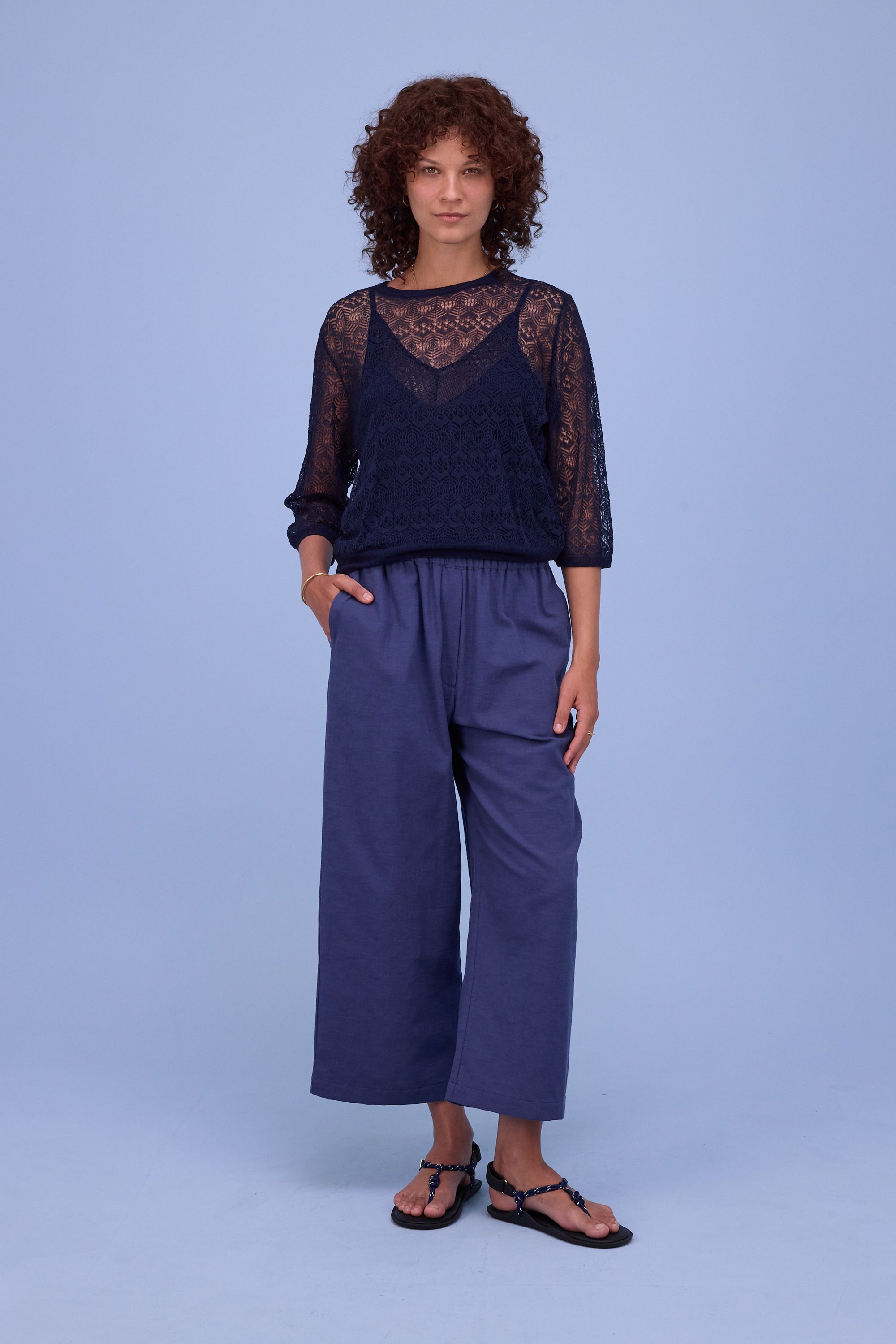 Honorat trousers in marlin blue