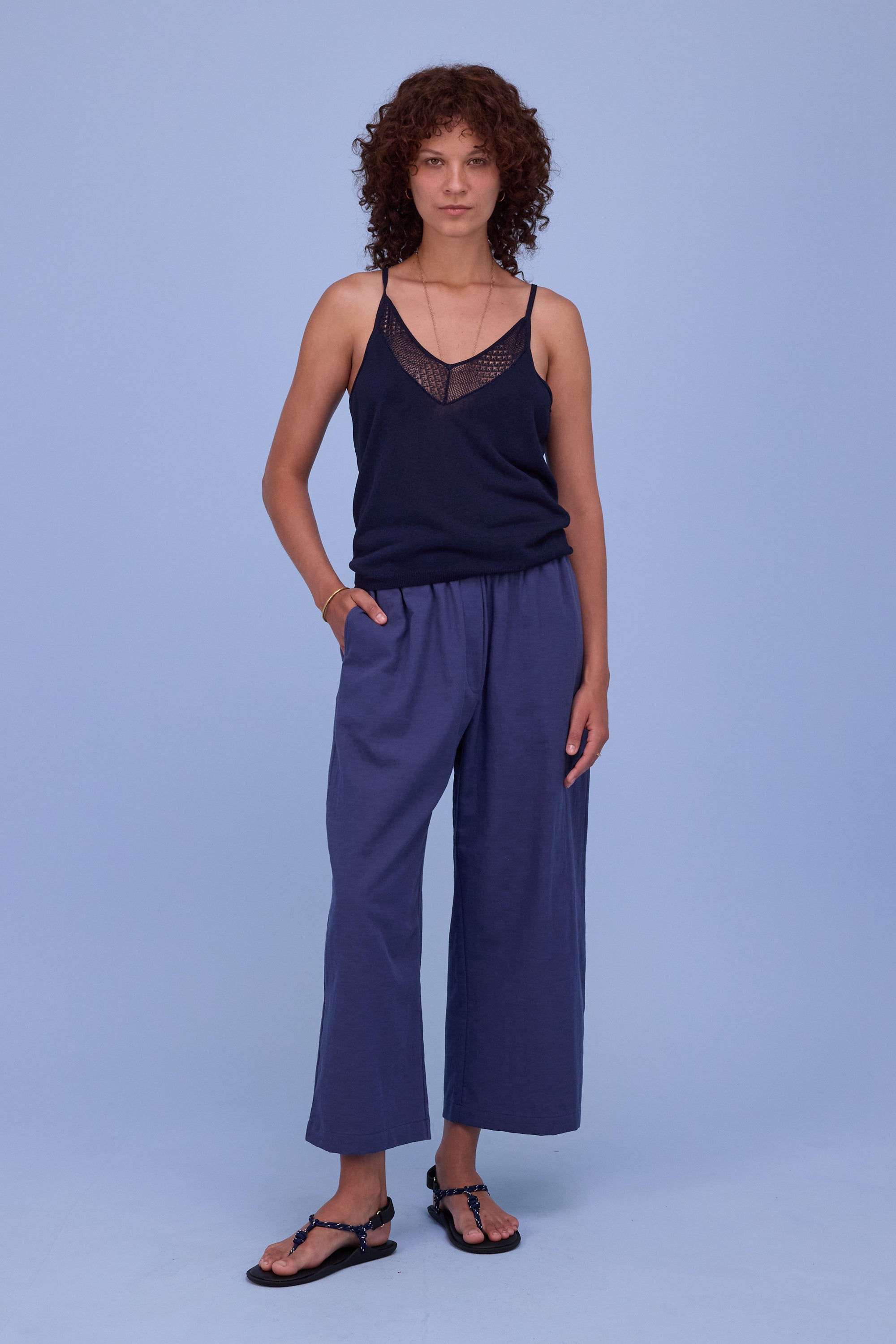 Honorat trousers in marlin blue