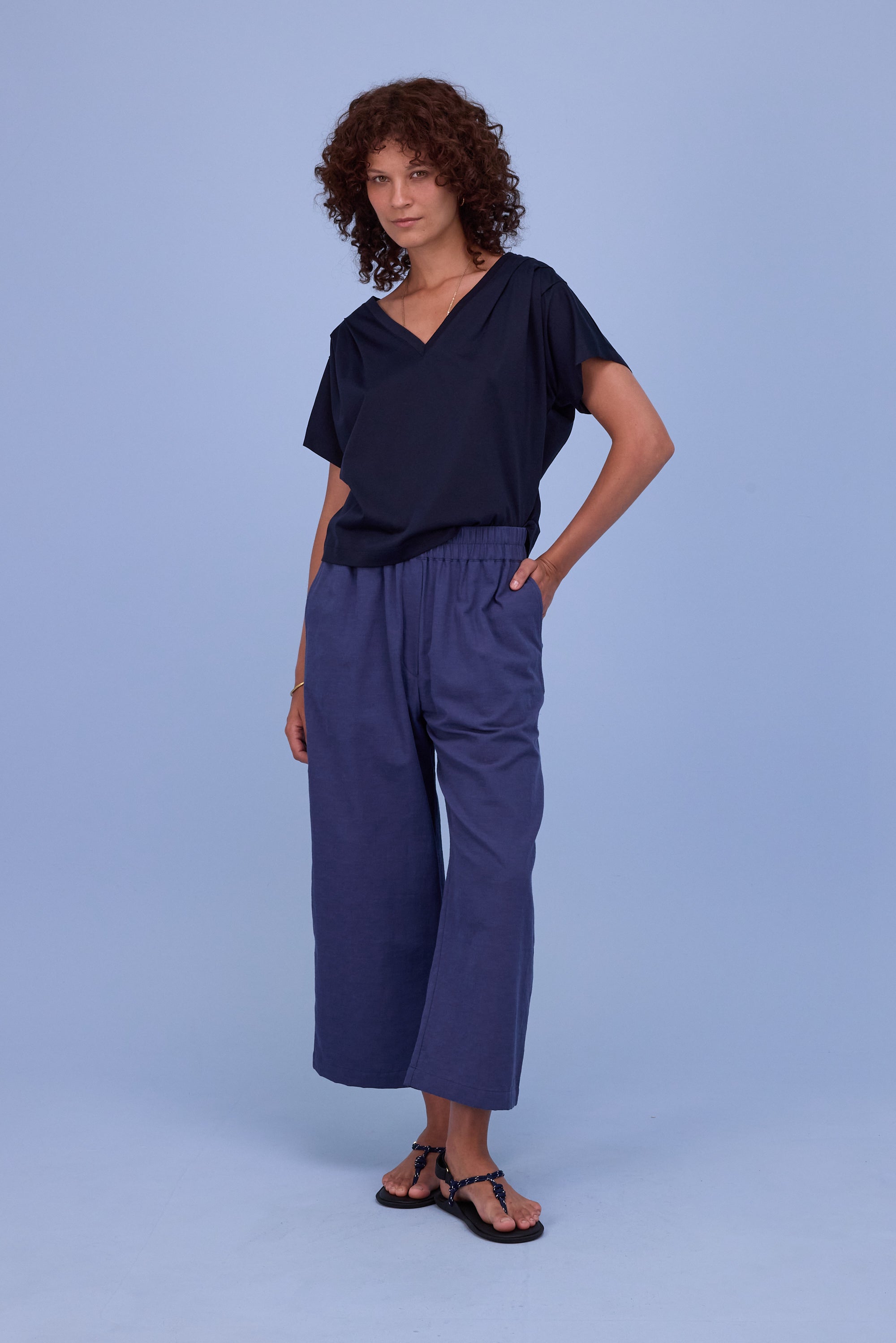 Honorat trousers in marlin blue