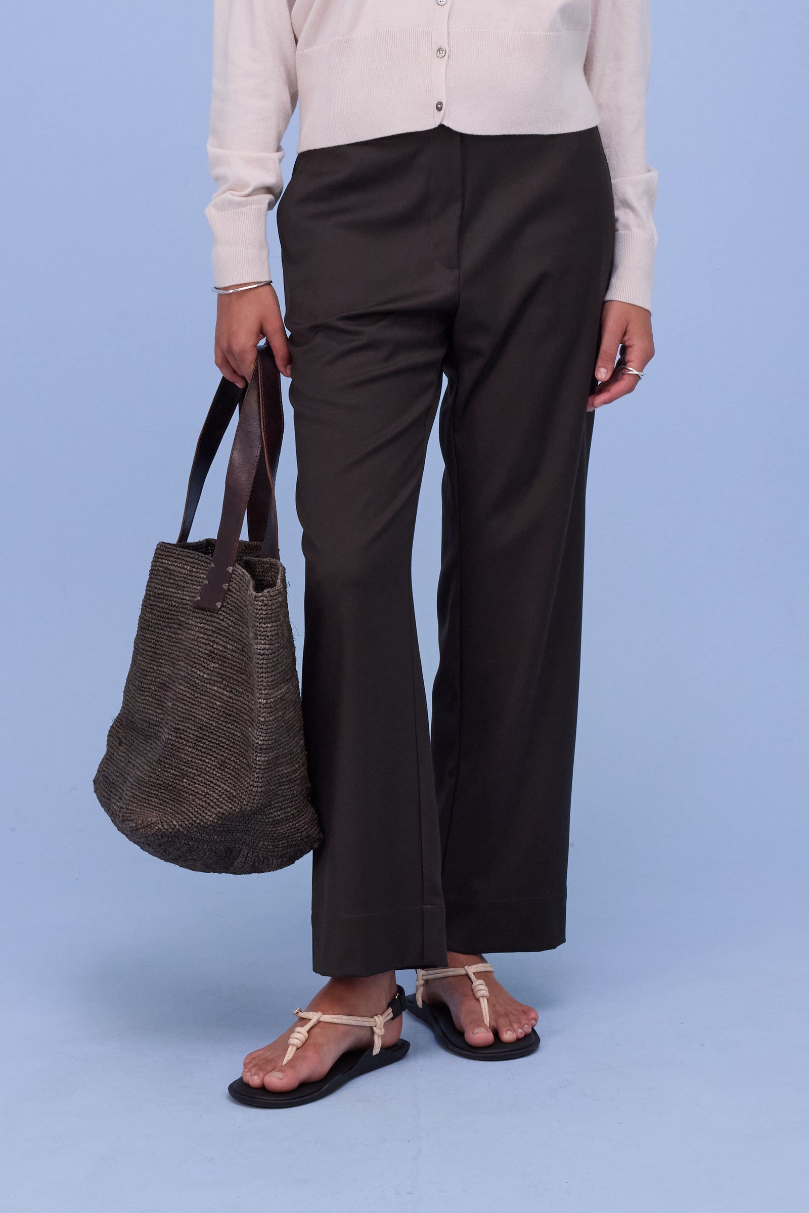 Gons broek in black olive