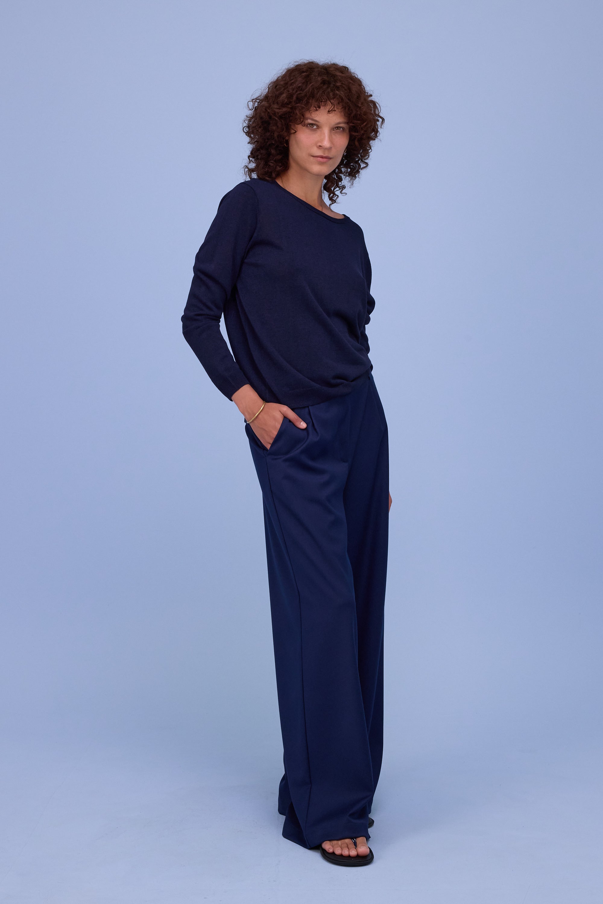 Zoella trousers in navy