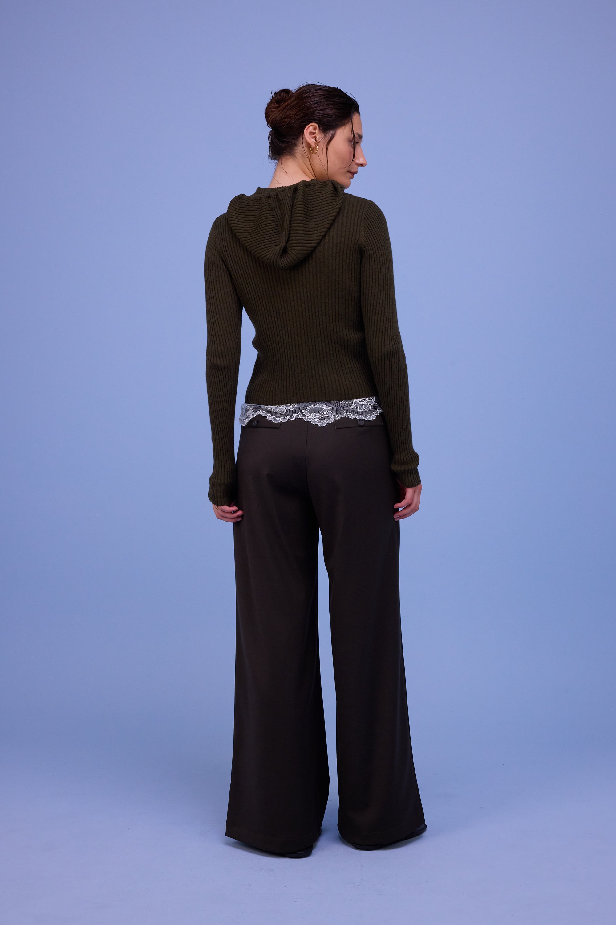 Zoella broek in black olive