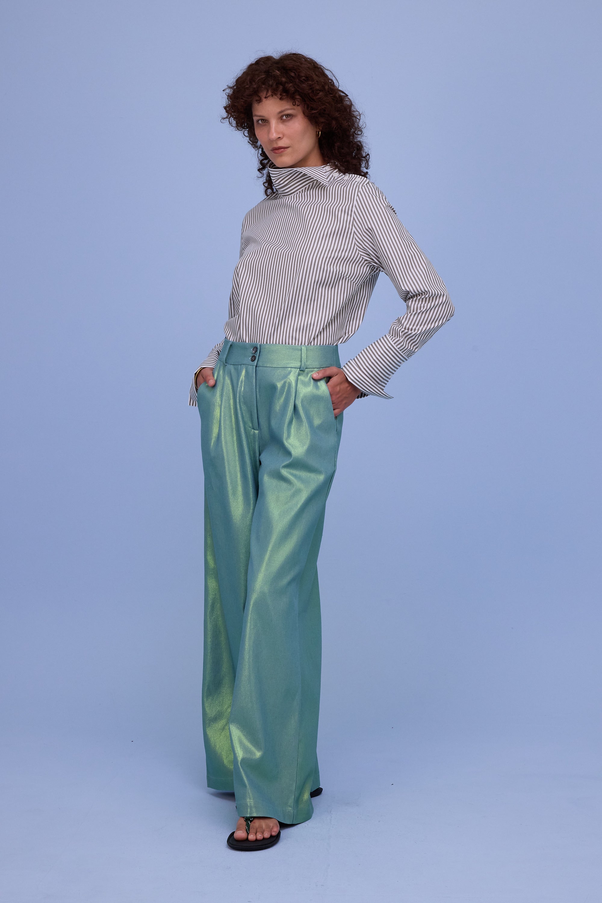 Zoella trousers in mermaid