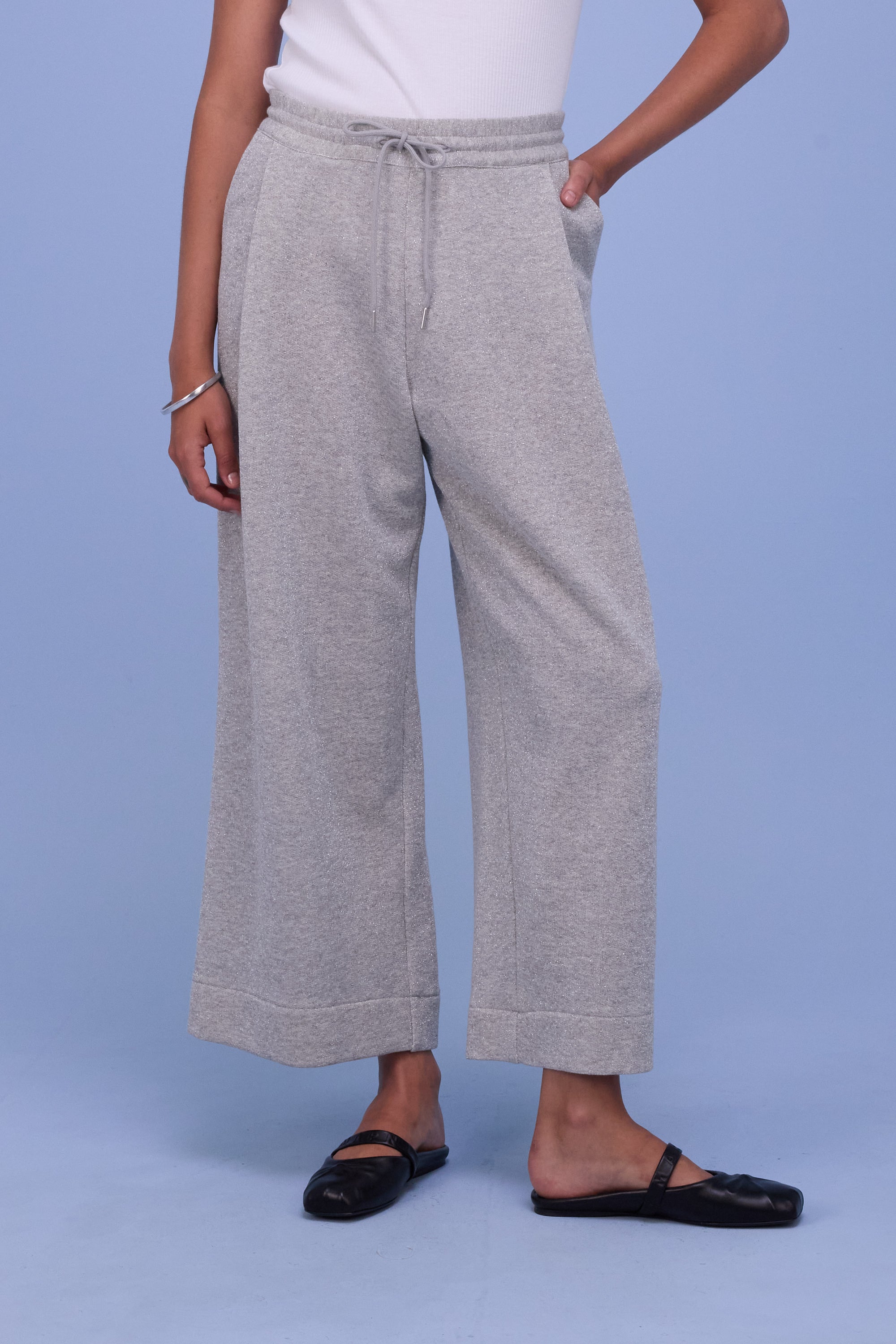 Helier broek in silver lurex