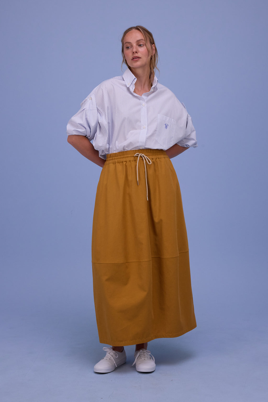 Héva skirt in ochre