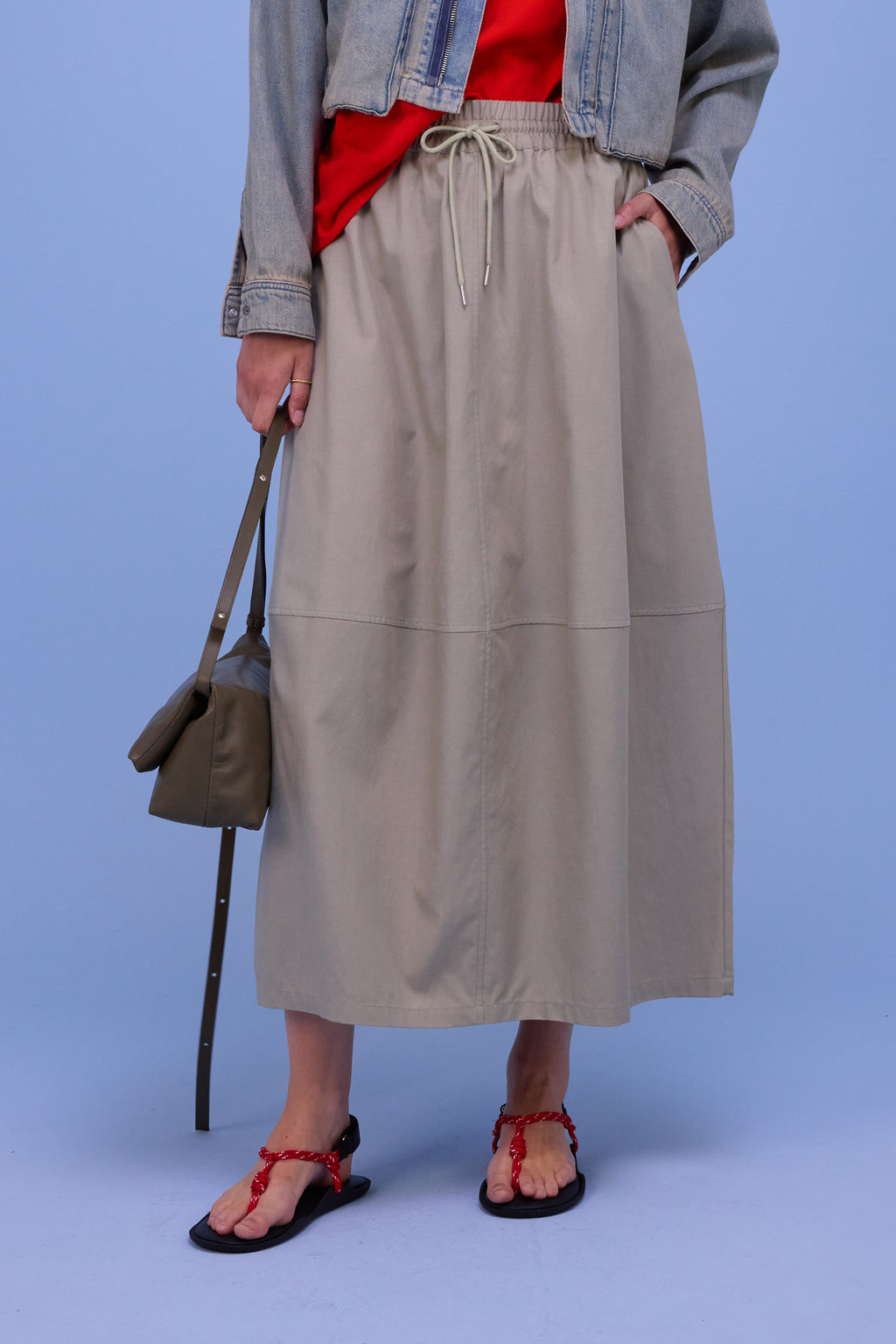 Héva skirt in dust sage