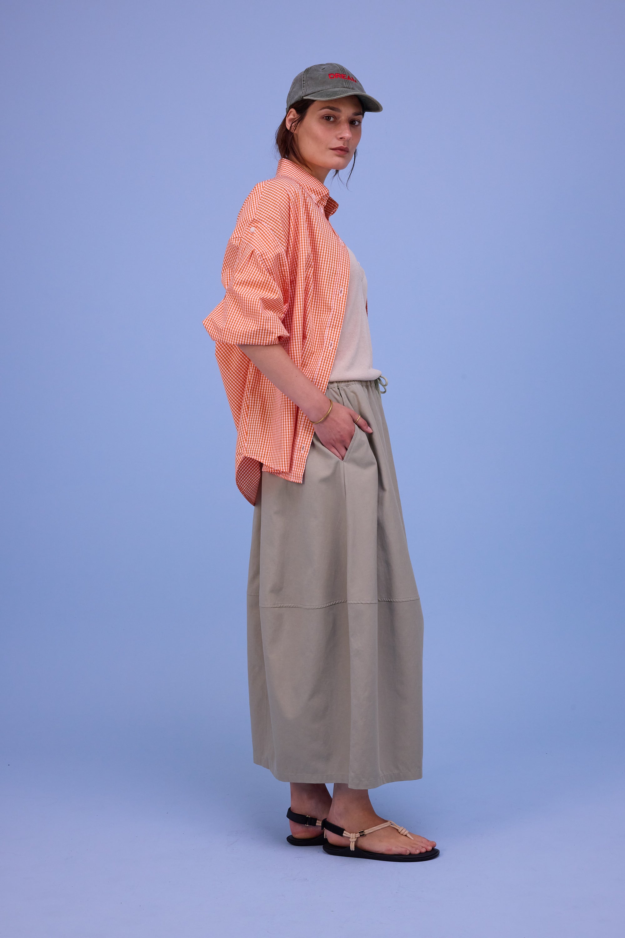 Héva skirt in dust sage