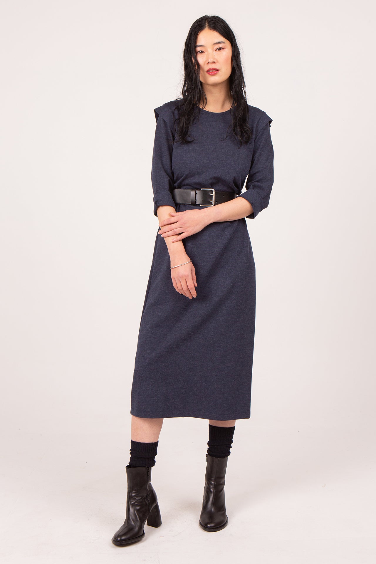 Ceinture noire avec double fermeture