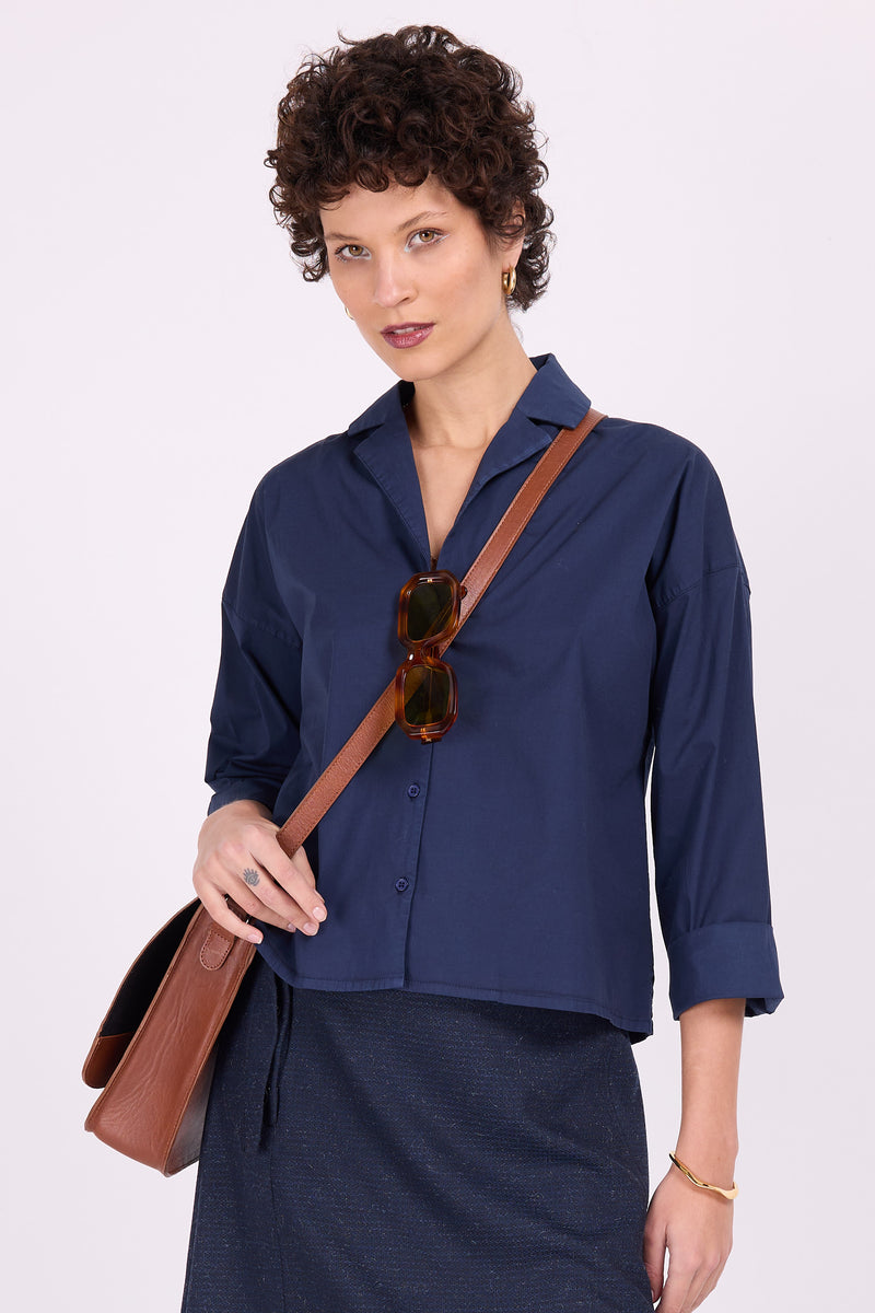Carol Mitternachtsblaues Hemd