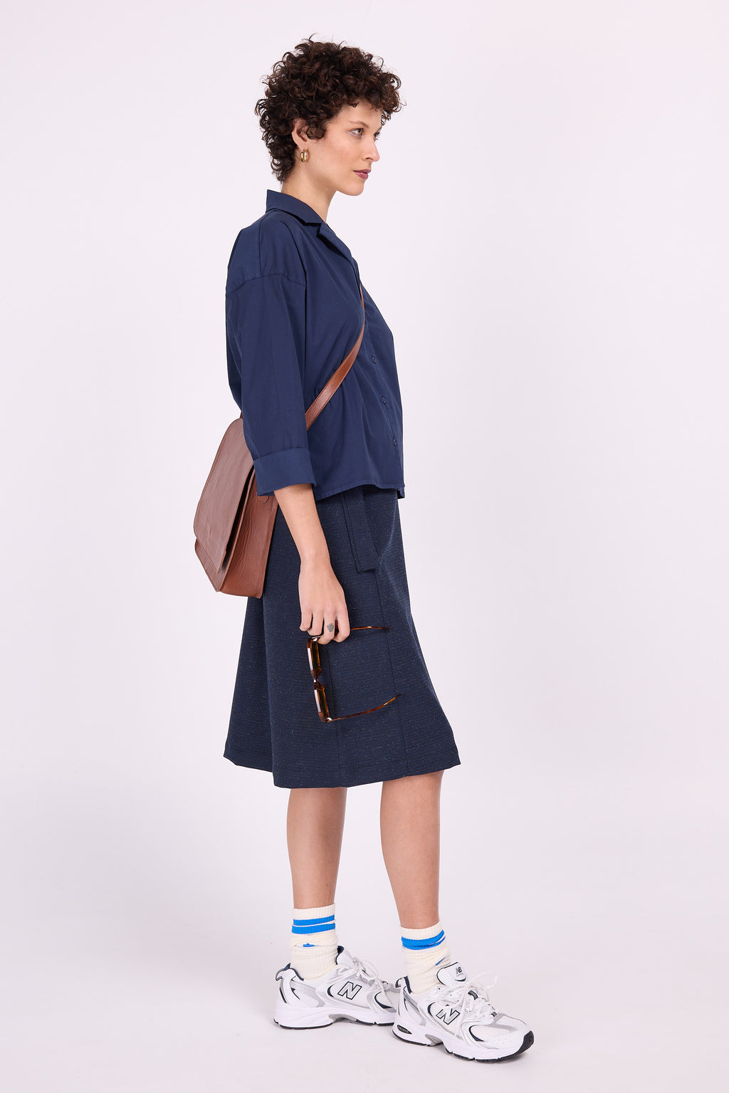 Carol Mitternachtsblaues Hemd