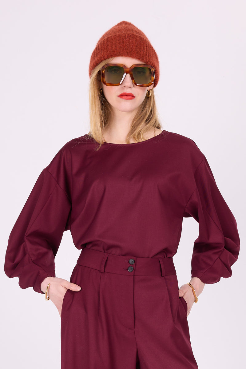 Bluse Camille Cassis