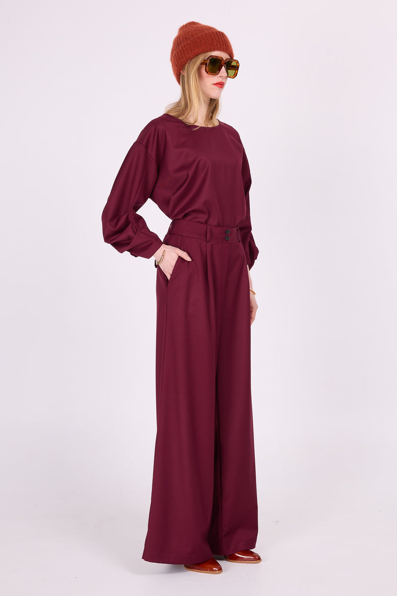 Bluse Camille Cassis