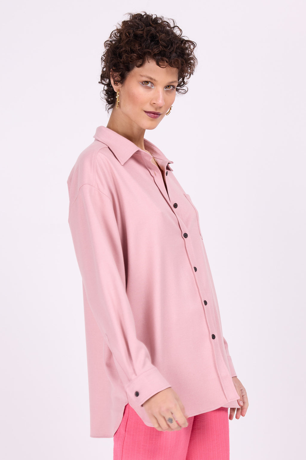 Chemise rose céleste