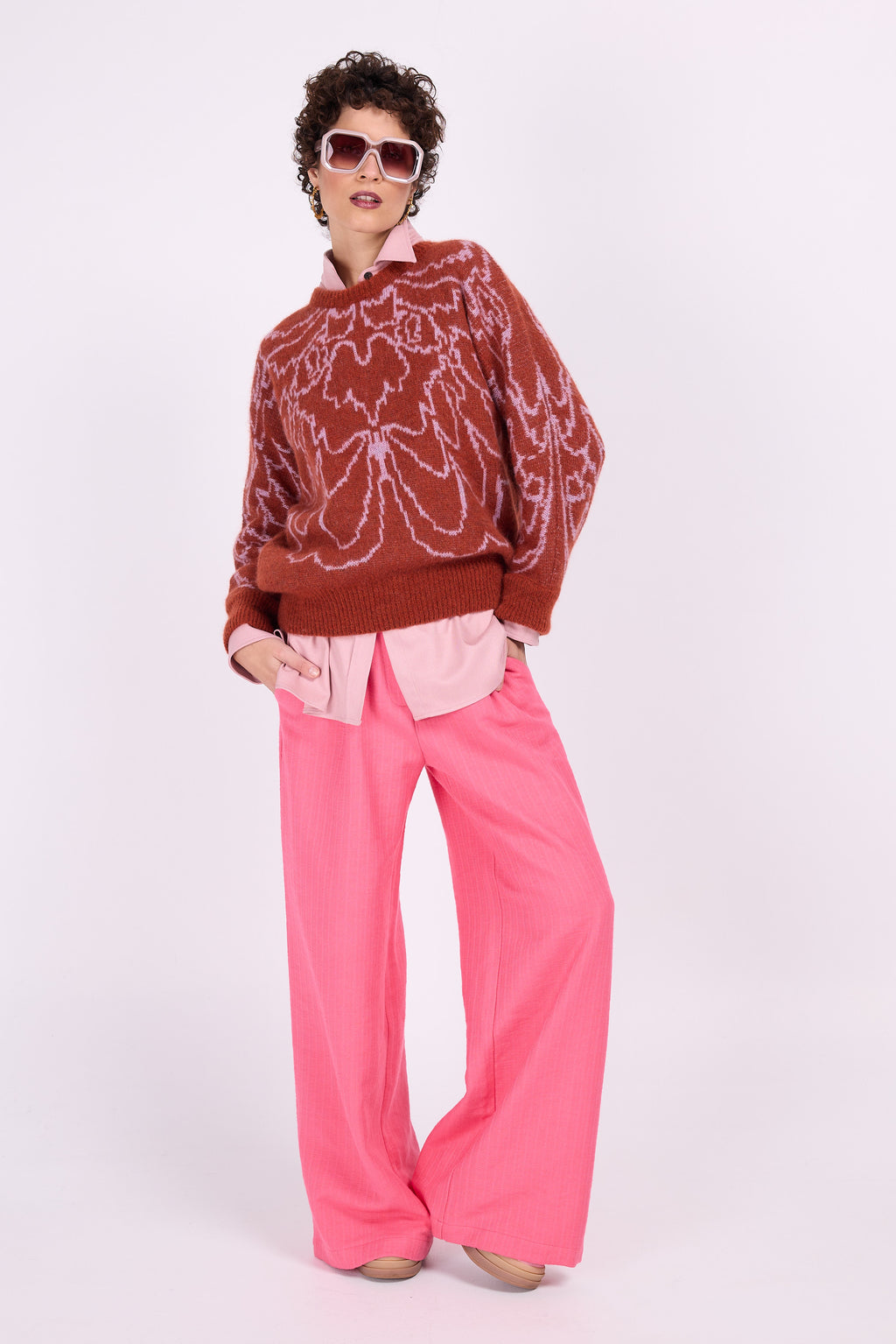 Chemise rose céleste
