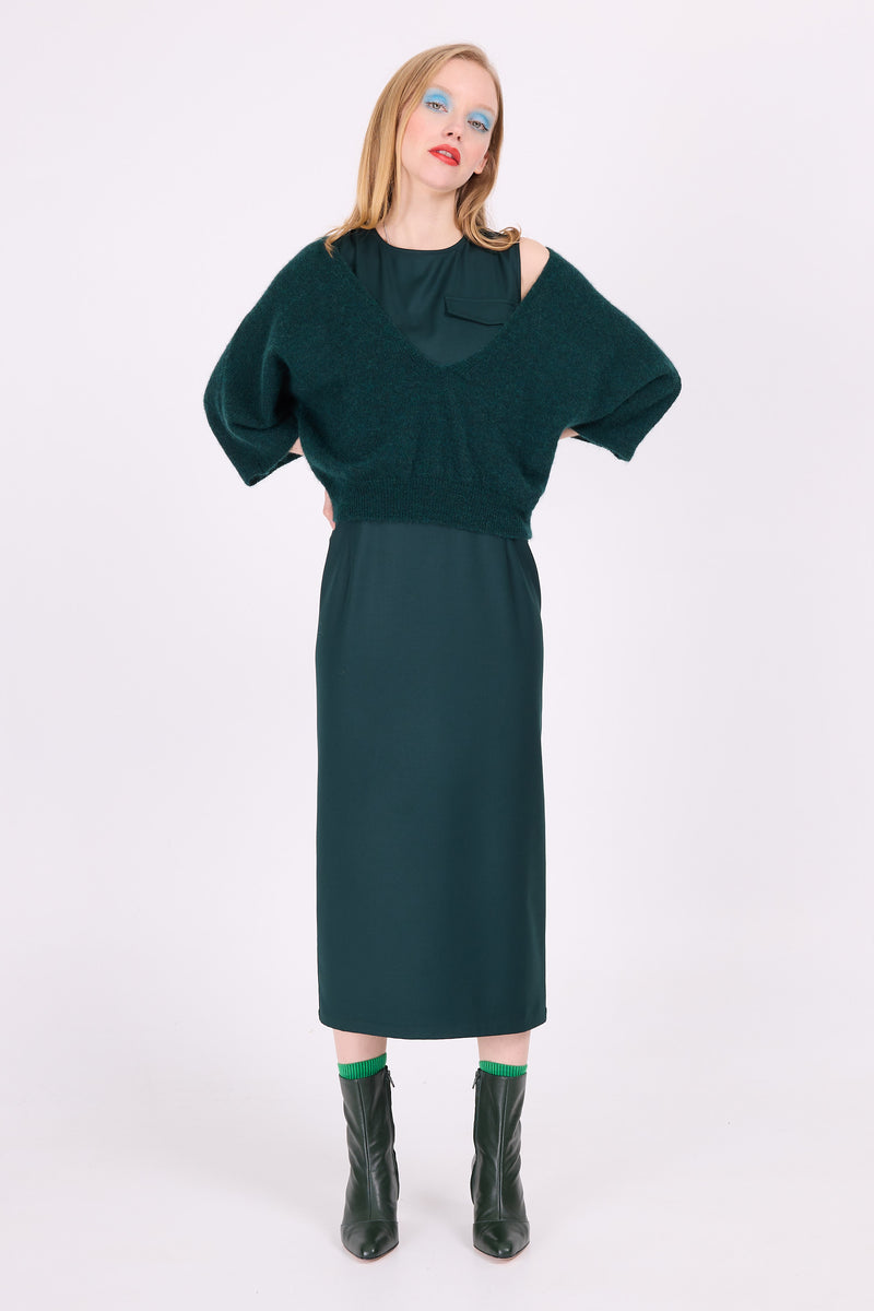 Emelia tannengrünes Kleid