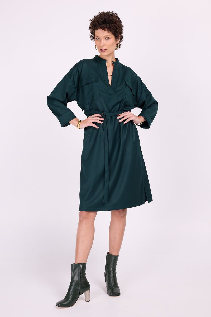 Esmeralda tannengrünes Kleid