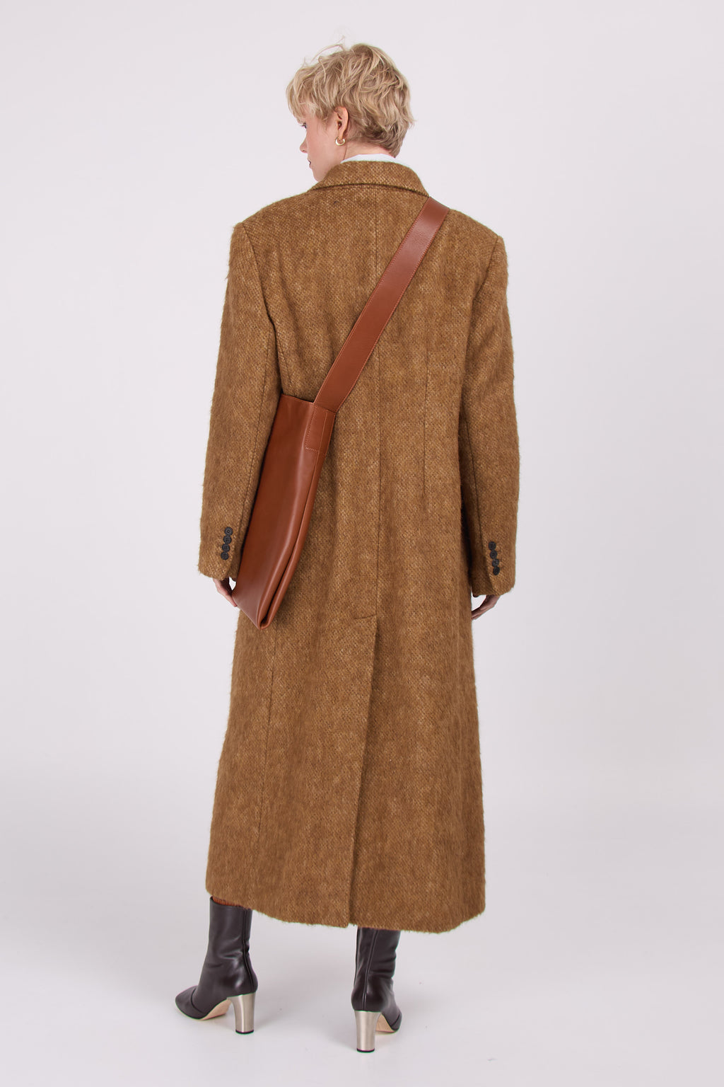 Manteau long Esteban en toffee