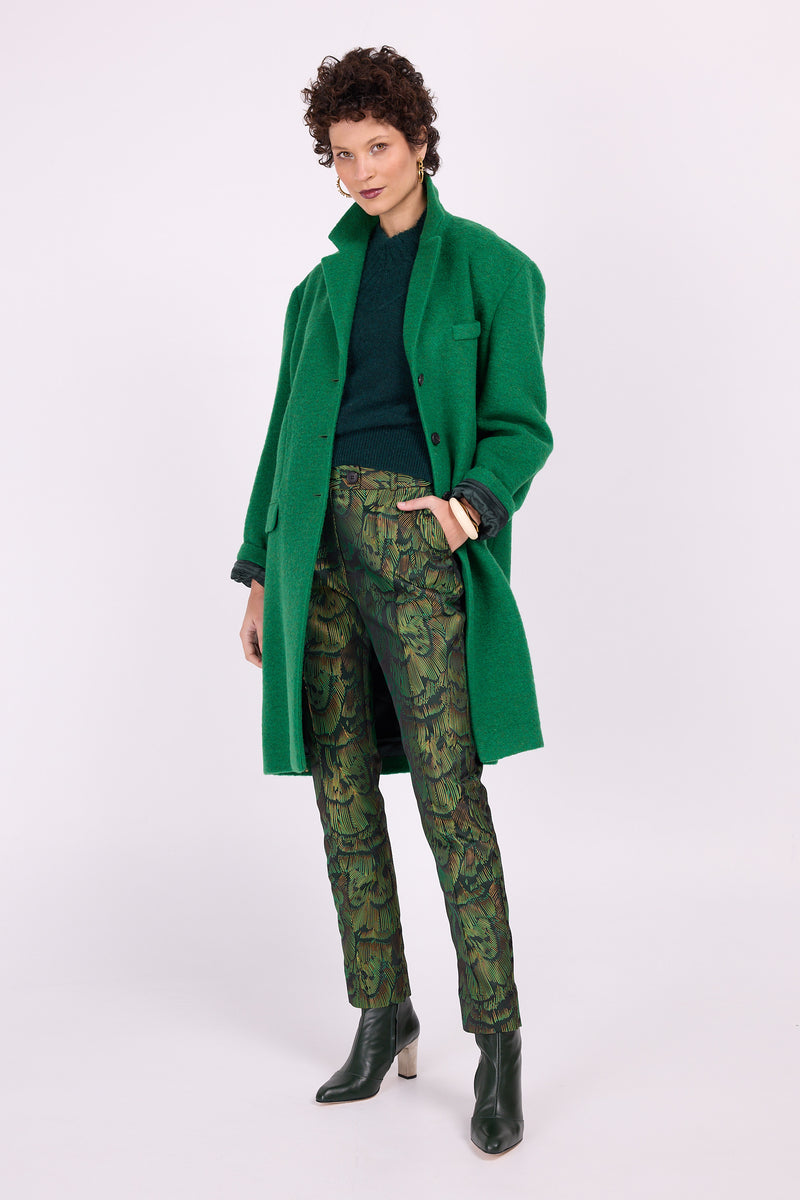 Grasgrüne Jacke Dwight
