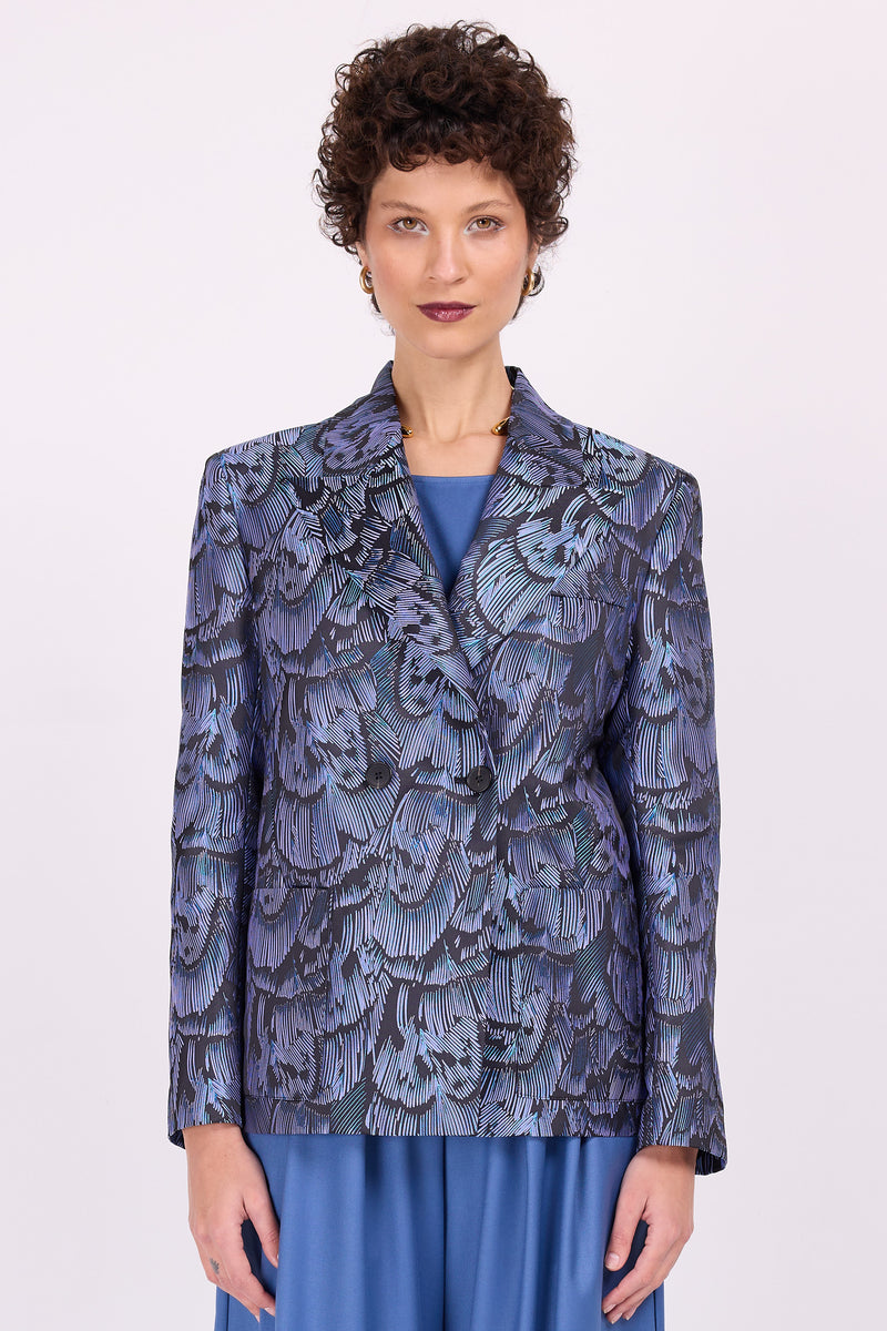 Davos Blazer in blau-lila Libelle