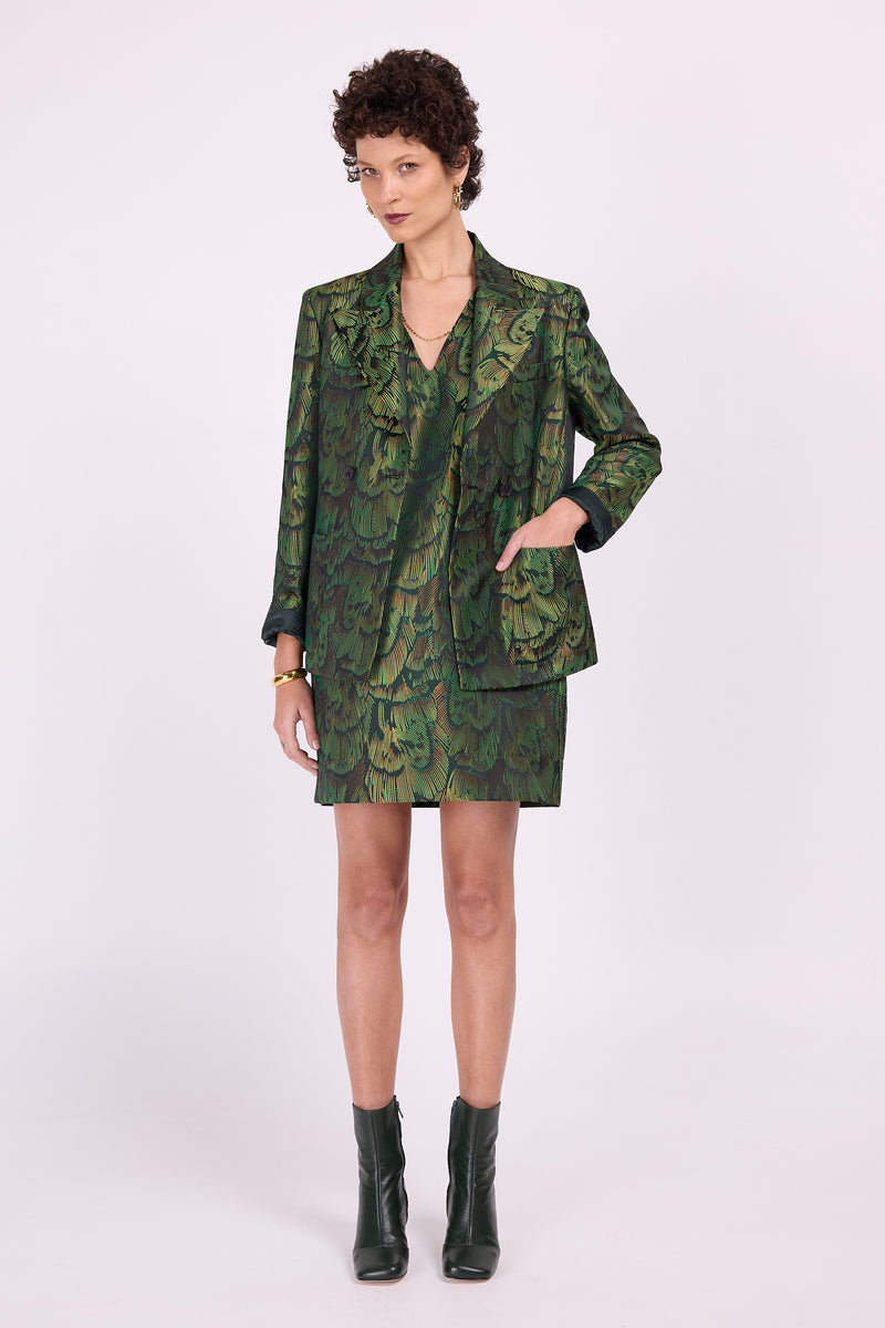Davos Blazer in Grüngold mit Libelle