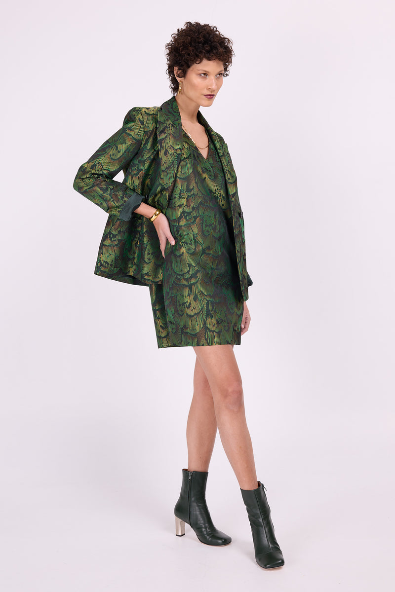 Davos Blazer in Grüngold mit Libelle