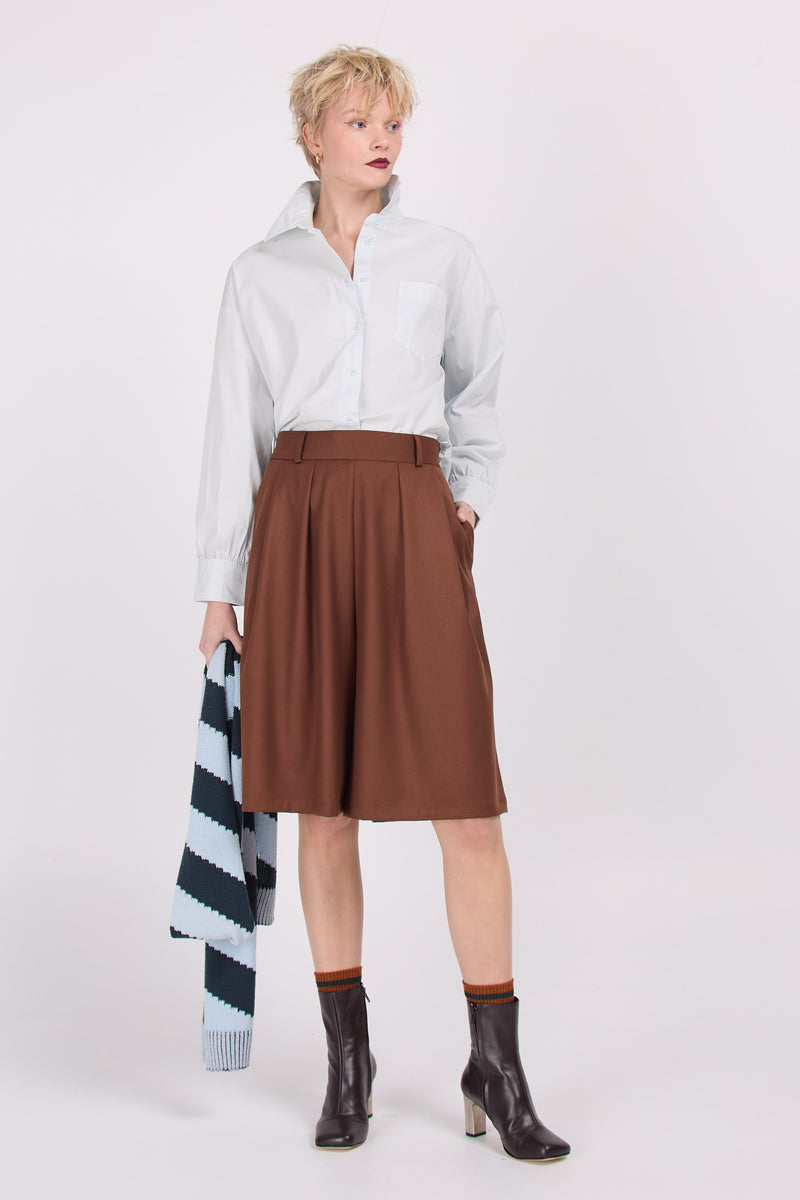 Eddie – Kokosnussbraune Bermudashorts