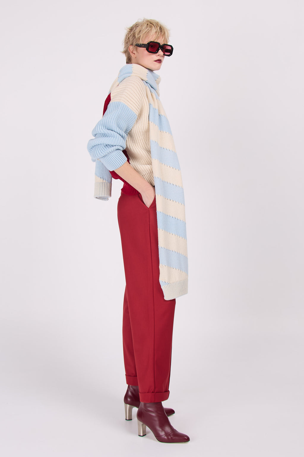 Enzo chili trousers