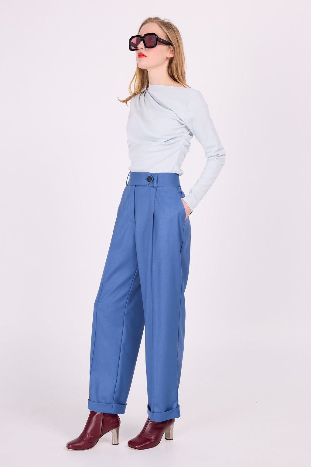 Stahlblaue Hose Enzo