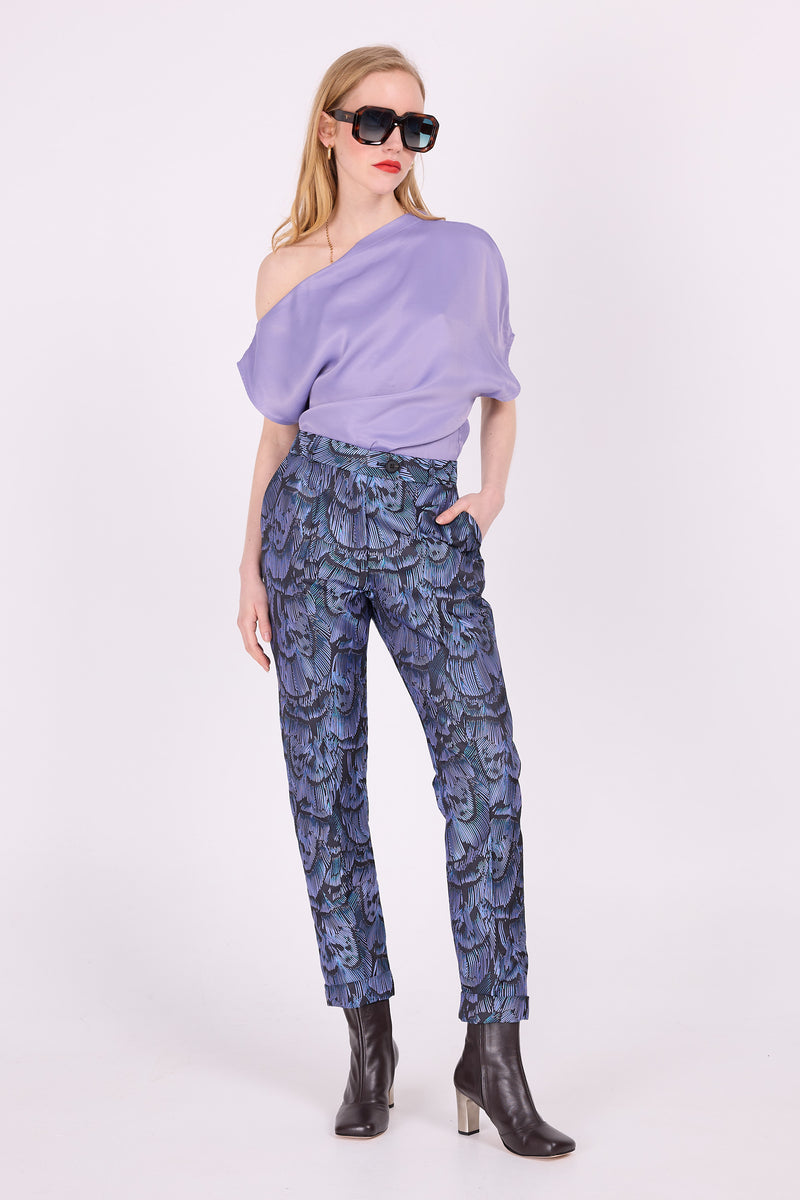 Hose Emiel in blau-lila Libelle