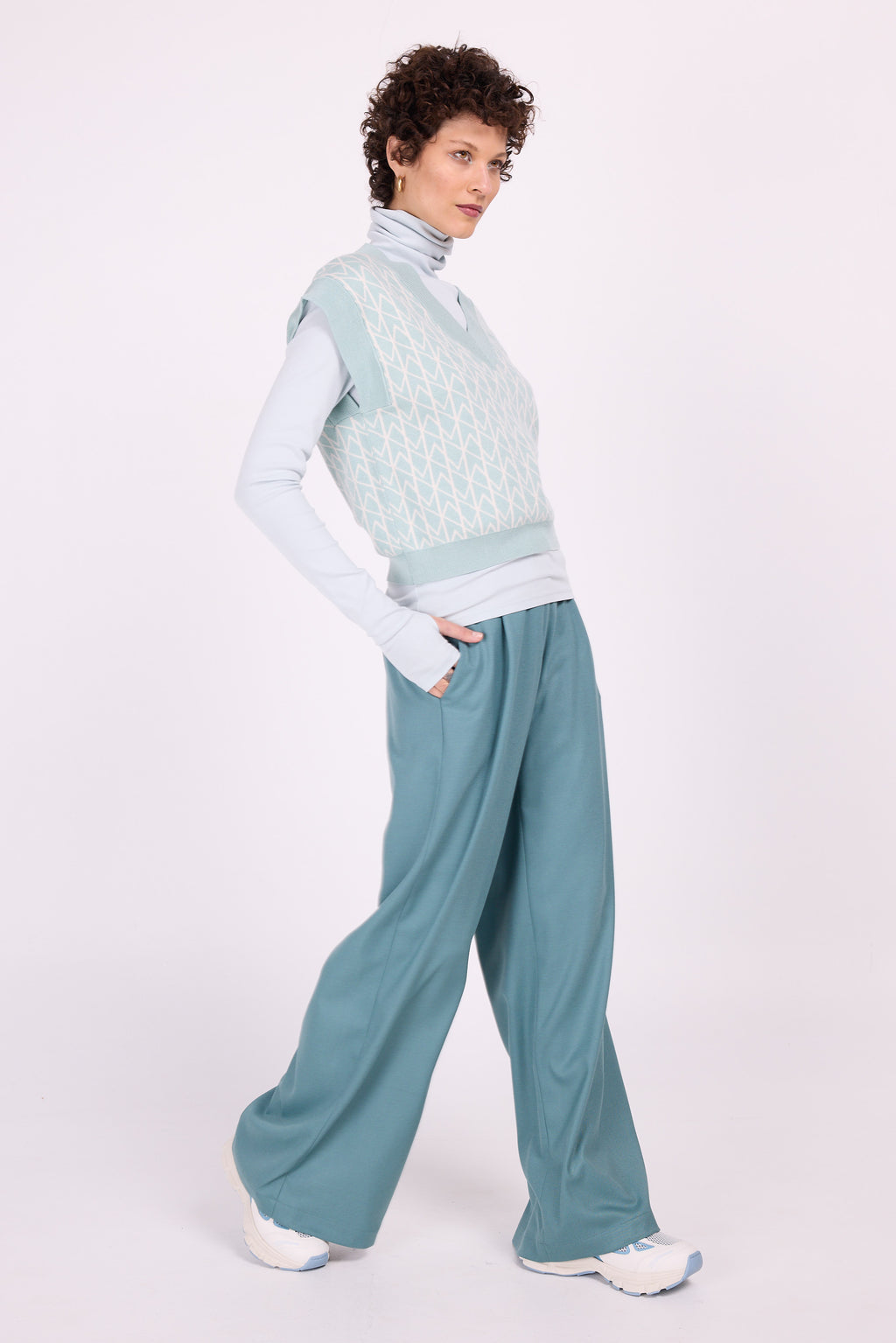 Zoëlla aqua broek