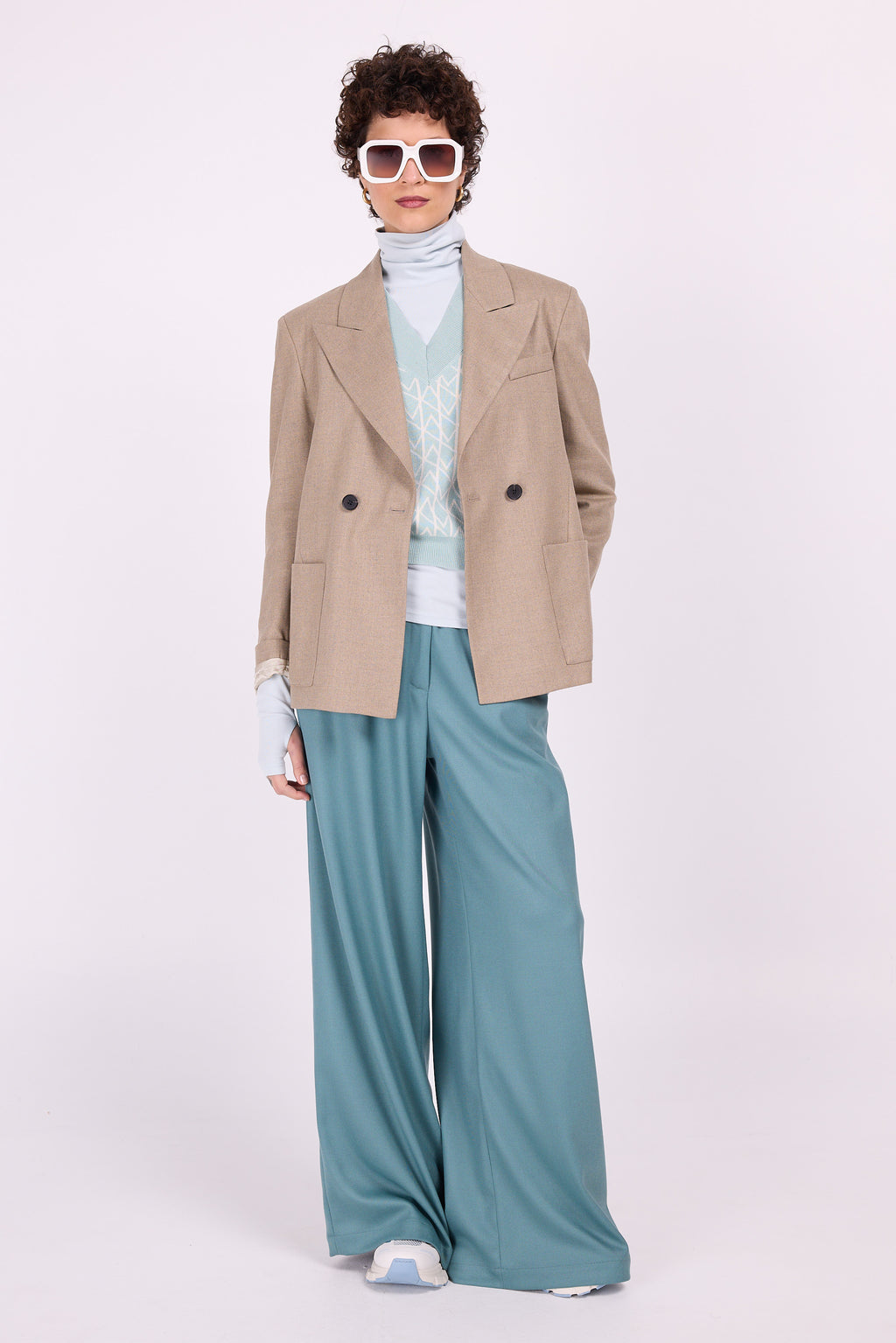 Zoëlla aqua broek