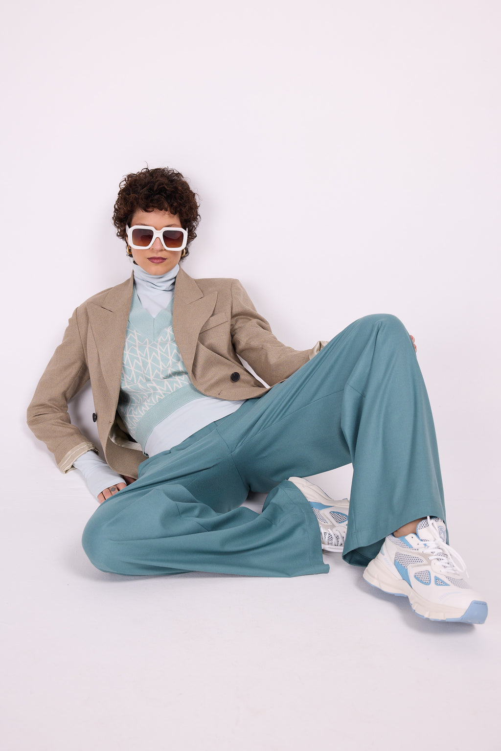 Zoëlla aqua broek