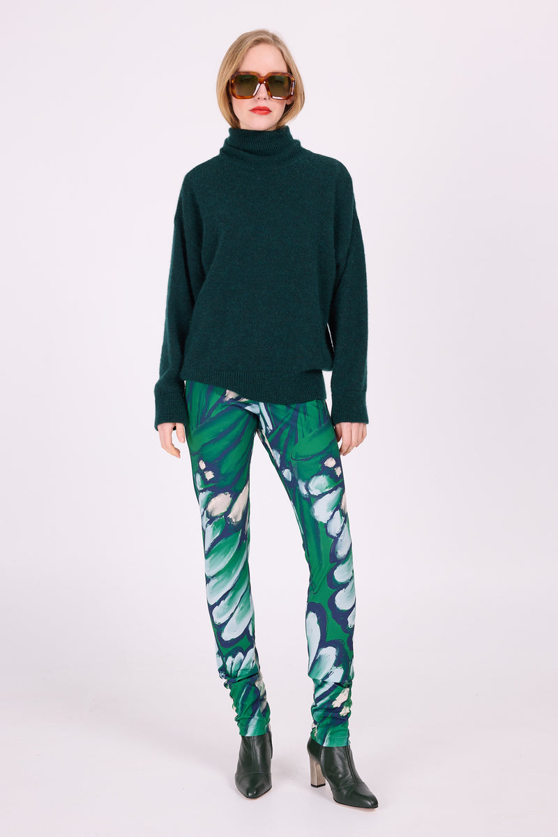 Etienne – Leggings mit käfergrünen Flügeln