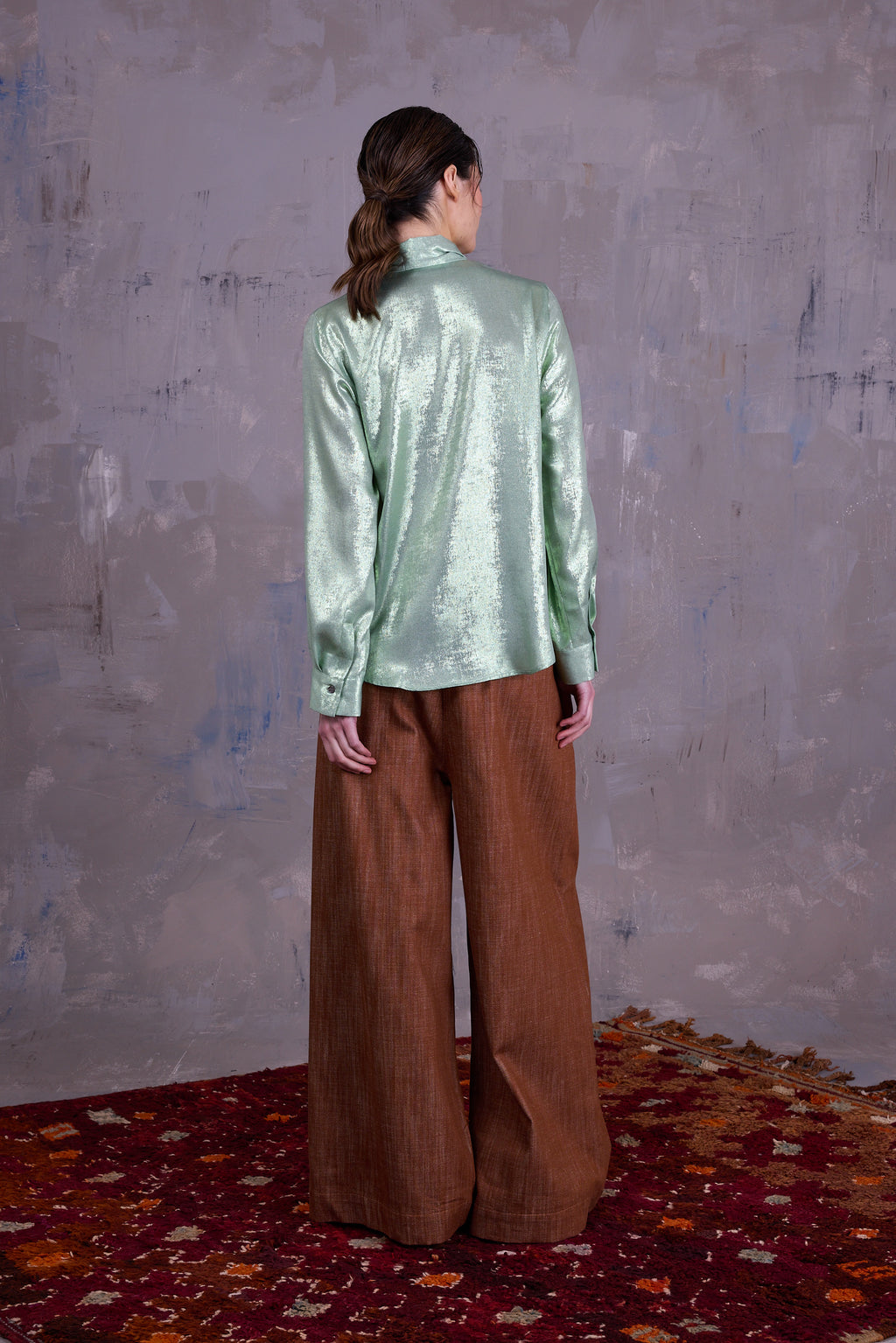 Godelieve shirt in glossy mint