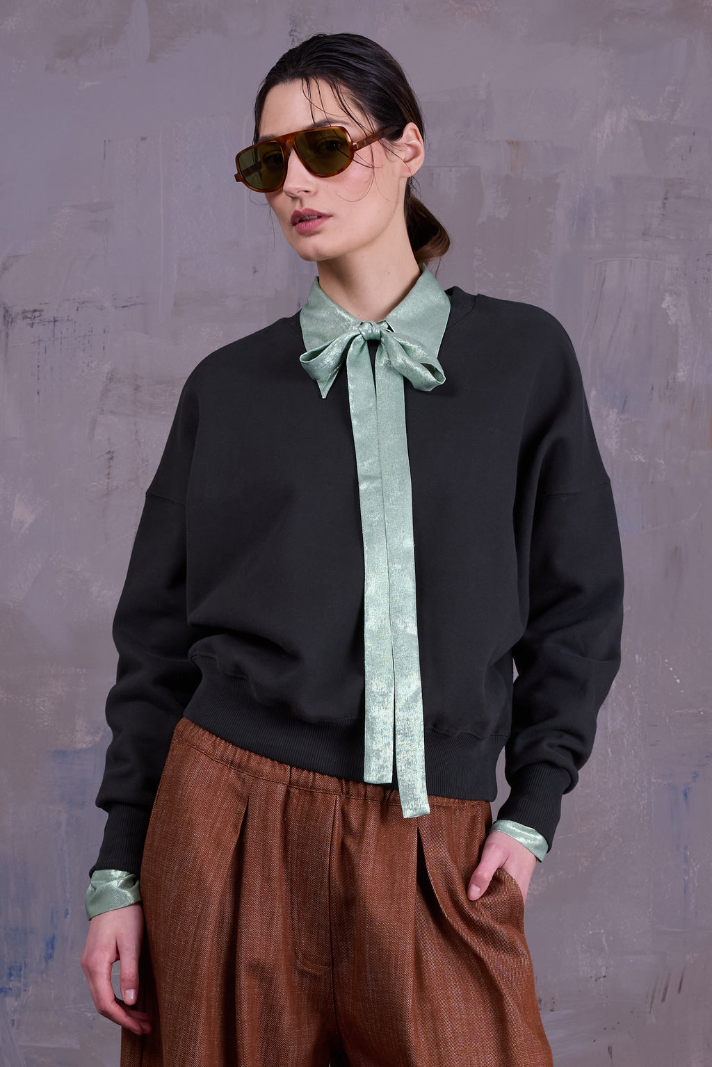 Godelieve shirt in glossy mint