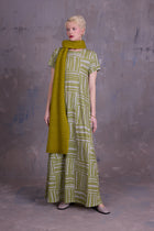 Ciska jurk in lemon grass wovens