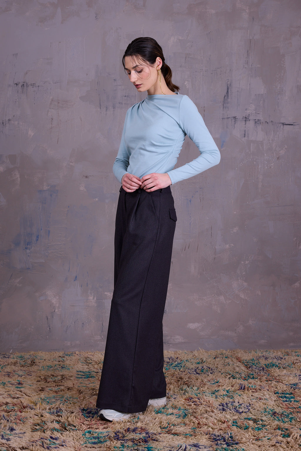 Elaine T-shirt in misty sage
