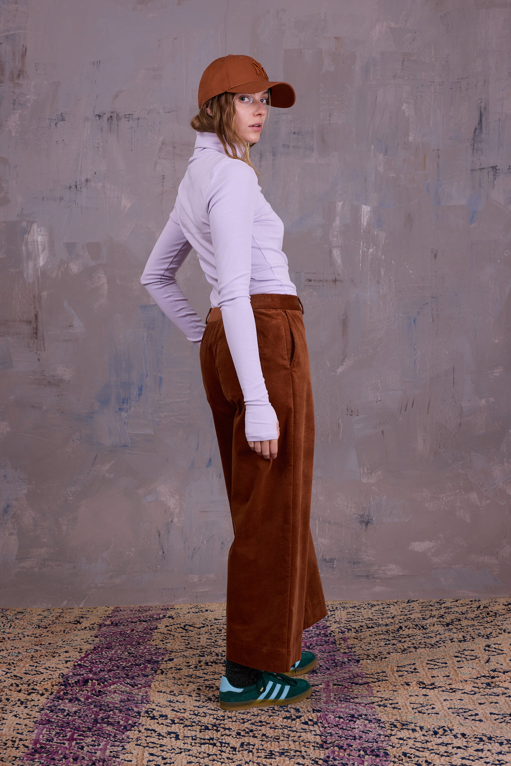 Gisely turtleneck T-shirt in orchid hush