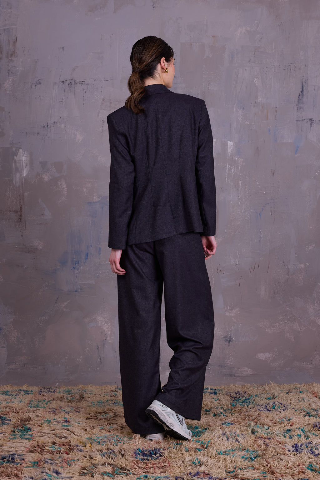 Davos blazer in dark blue blend