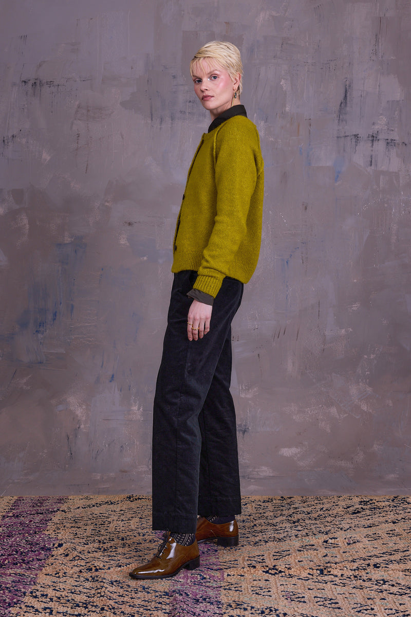 Graz cardigan in lime
